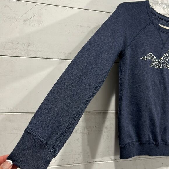 Hollister Rhinestone Bird Logo Pullover Sweater - XS - Picture 5 of 6